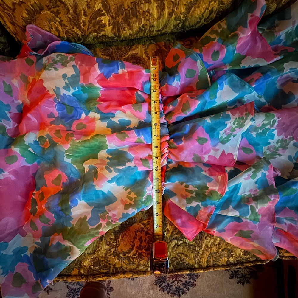 Floral Multicolor Ruffle Dress - Picture 4 of 4